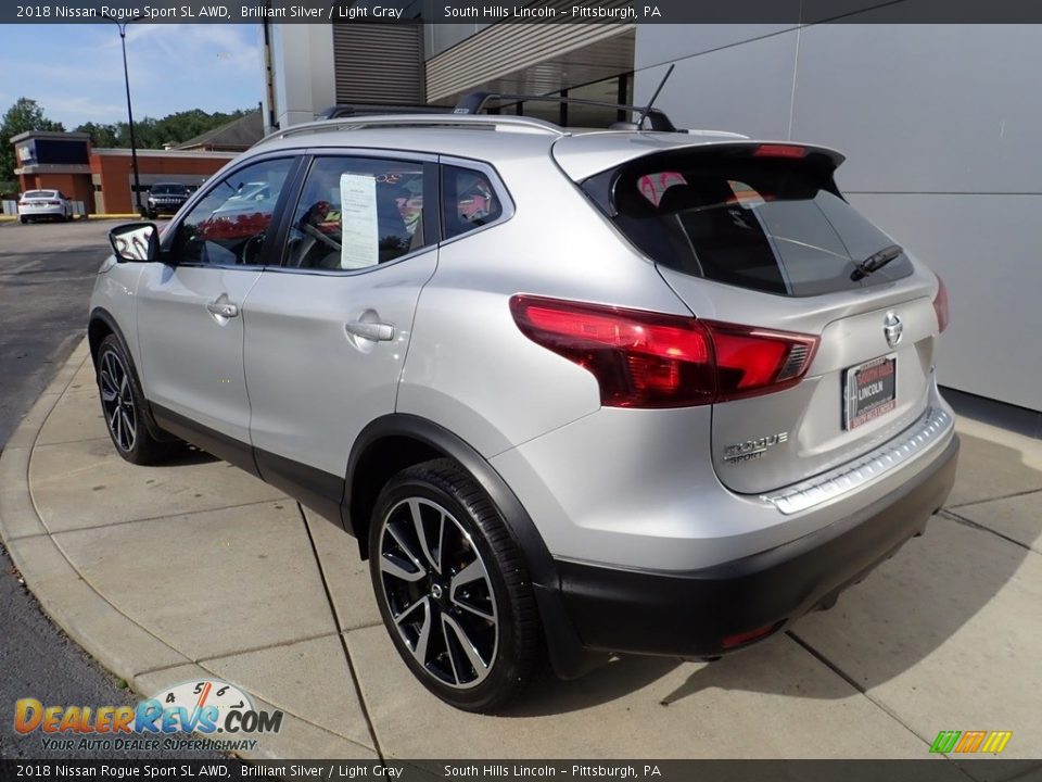 2018 Nissan Rogue Sport SL AWD Brilliant Silver / Light Gray Photo #3