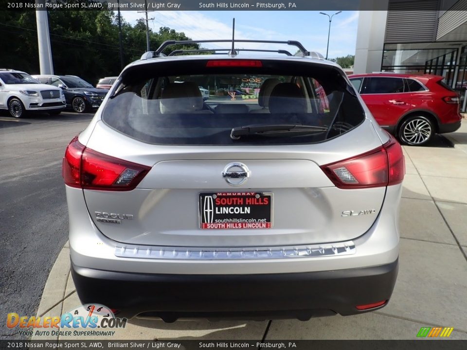 2018 Nissan Rogue Sport SL AWD Brilliant Silver / Light Gray Photo #4