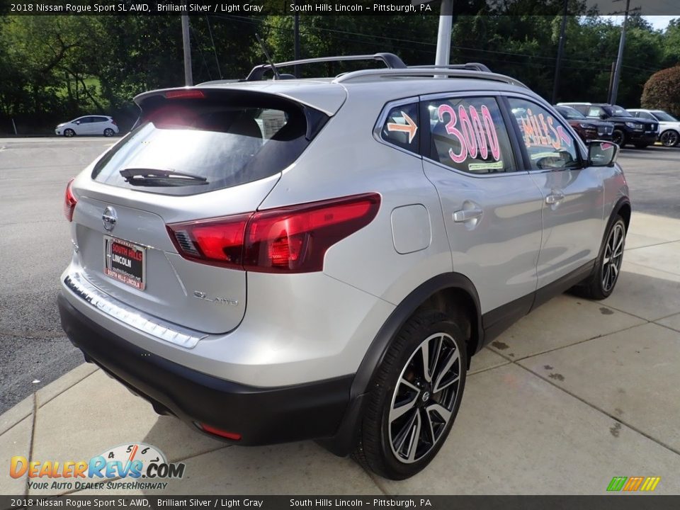 2018 Nissan Rogue Sport SL AWD Brilliant Silver / Light Gray Photo #6