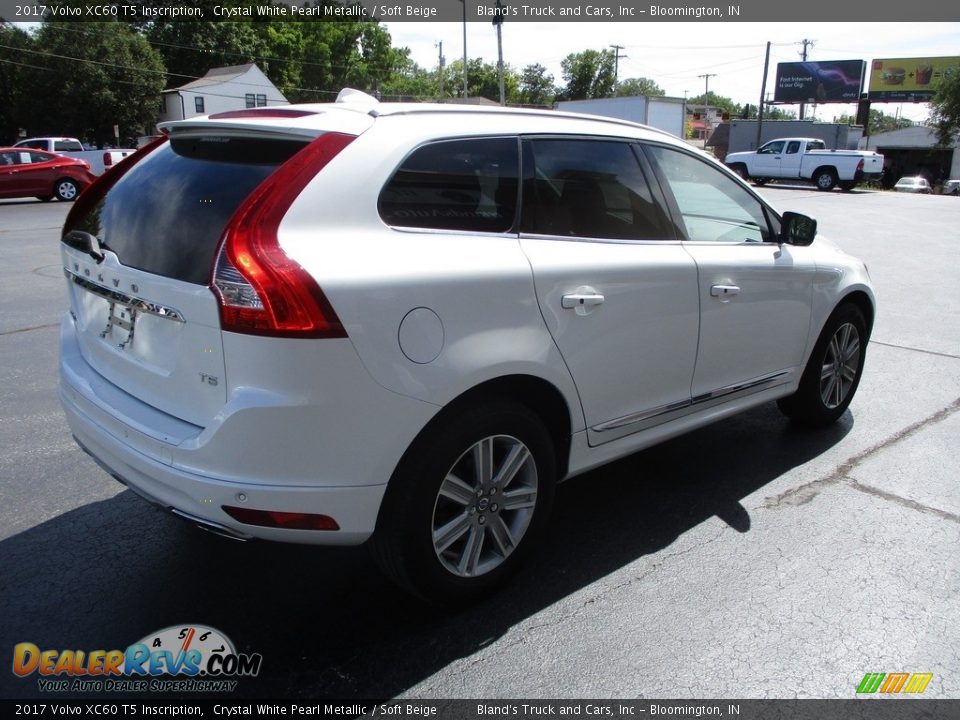 2017 Volvo XC60 T5 Inscription Crystal White Pearl Metallic / Soft Beige Photo #4