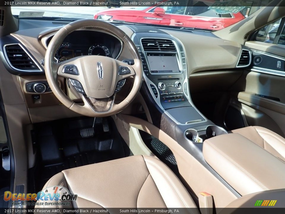 Hazelnut Interior - 2017 Lincoln MKX Reserve AWD Photo #17