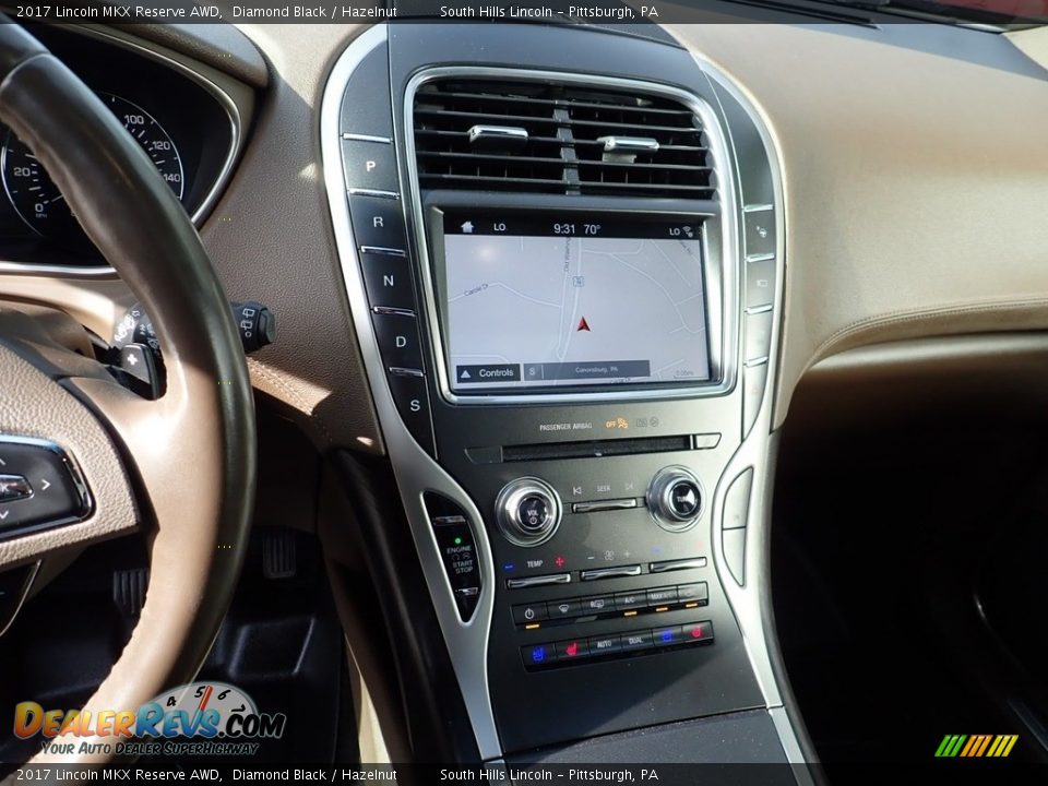 Controls of 2017 Lincoln MKX Reserve AWD Photo #22