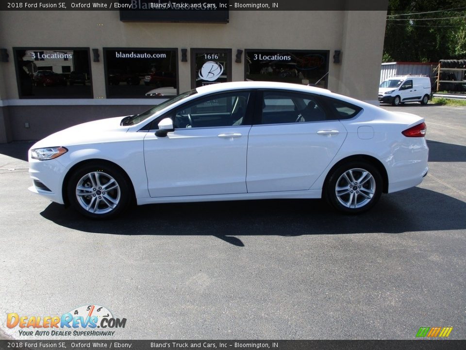 2018 Ford Fusion SE Oxford White / Ebony Photo #1