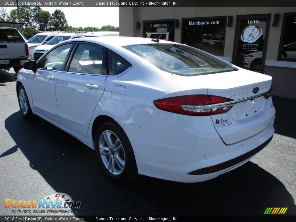 2018 Ford Fusion SE Oxford White / Ebony Photo #3