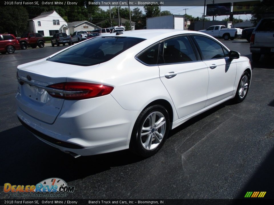 2018 Ford Fusion SE Oxford White / Ebony Photo #4