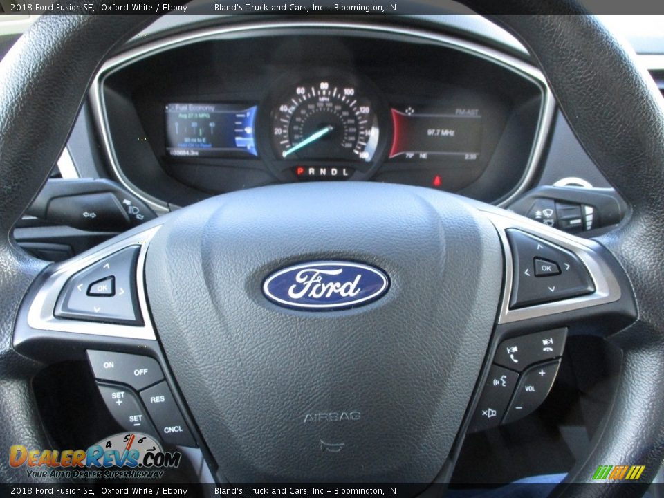 2018 Ford Fusion SE Oxford White / Ebony Photo #13