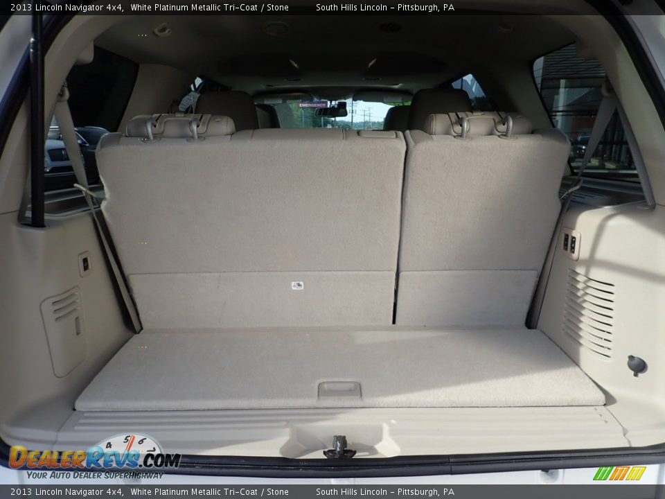 2013 Lincoln Navigator 4x4 White Platinum Metallic Tri-Coat / Stone Photo #5