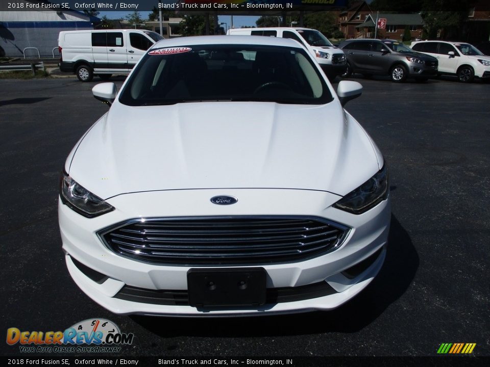 2018 Ford Fusion SE Oxford White / Ebony Photo #26