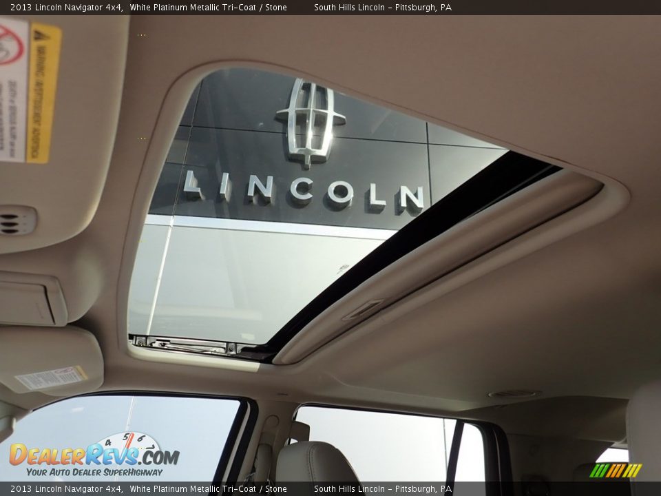 2013 Lincoln Navigator 4x4 White Platinum Metallic Tri-Coat / Stone Photo #20