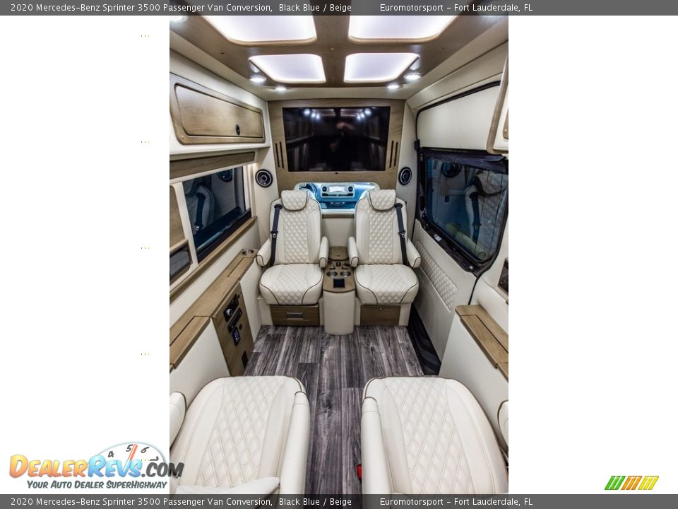 2020 Mercedes-Benz Sprinter 3500 Passenger Van Conversion Black Blue / Beige Photo #16