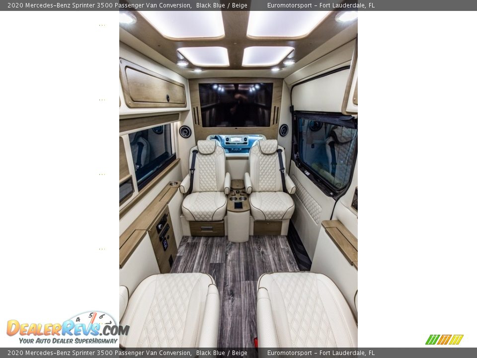 2020 Mercedes-Benz Sprinter 3500 Passenger Van Conversion Black Blue / Beige Photo #19