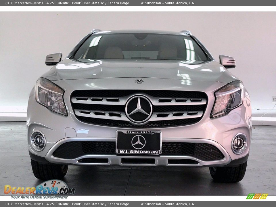 2018 Mercedes-Benz GLA 250 4Matic Polar Silver Metallic / Sahara Beige Photo #2