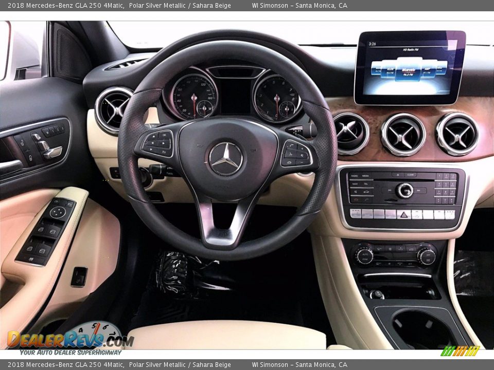 2018 Mercedes-Benz GLA 250 4Matic Polar Silver Metallic / Sahara Beige Photo #4