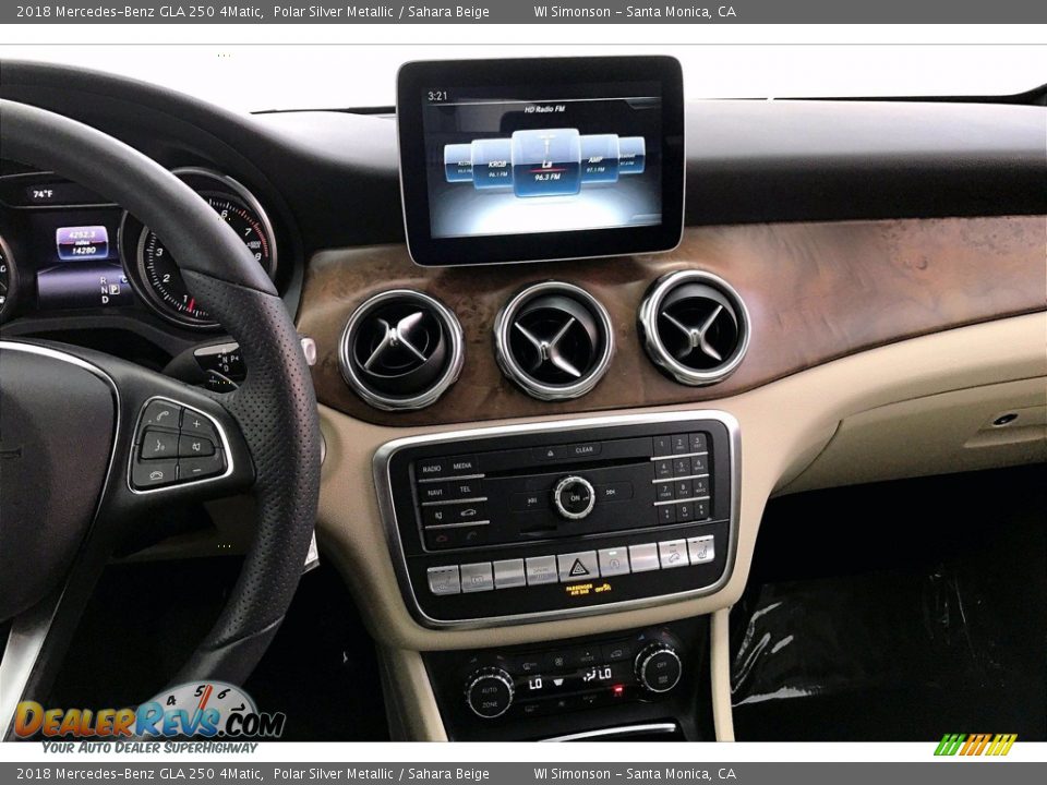 2018 Mercedes-Benz GLA 250 4Matic Polar Silver Metallic / Sahara Beige Photo #5