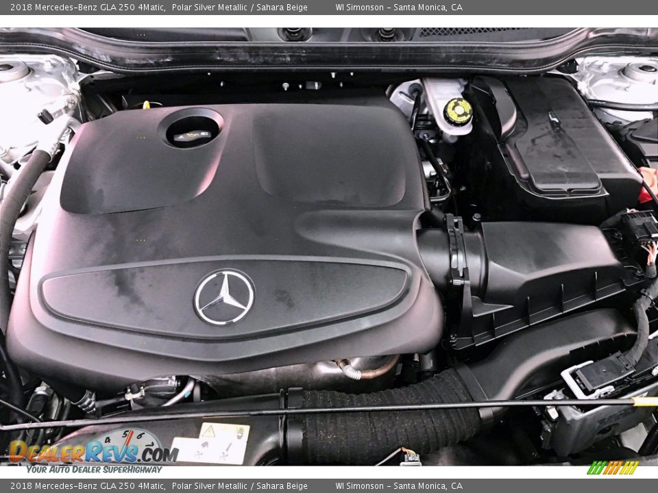 2018 Mercedes-Benz GLA 250 4Matic Polar Silver Metallic / Sahara Beige Photo #9