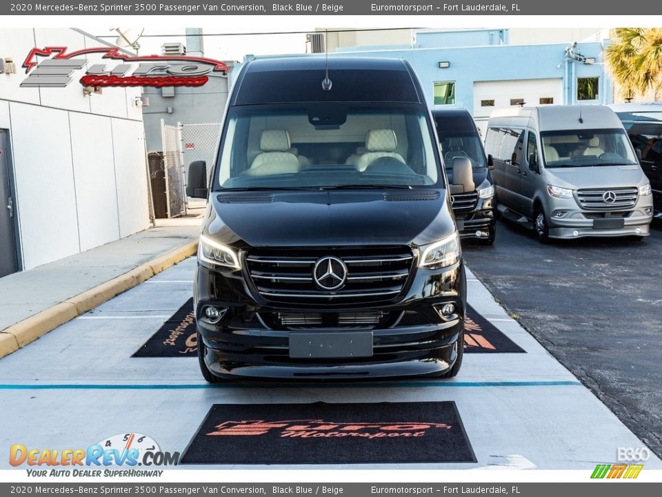 2020 Mercedes-Benz Sprinter 3500 Passenger Van Conversion Black Blue / Beige Photo #29