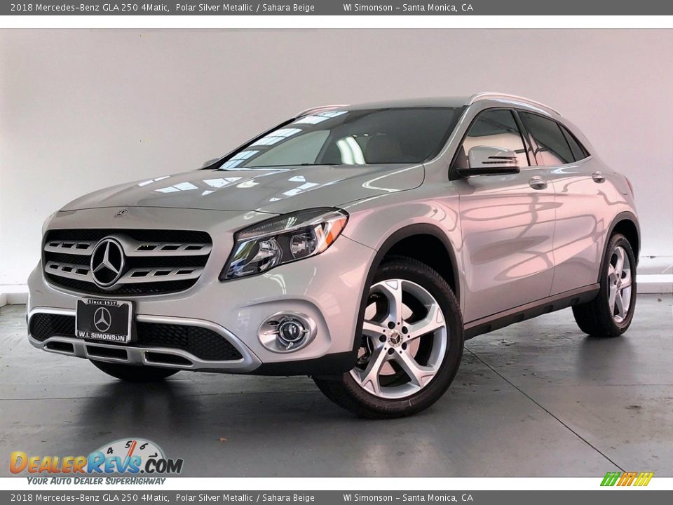 2018 Mercedes-Benz GLA 250 4Matic Polar Silver Metallic / Sahara Beige Photo #12