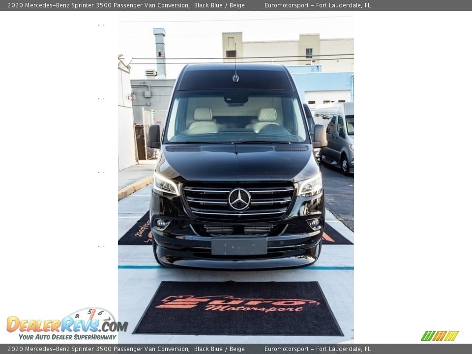 2020 Mercedes-Benz Sprinter 3500 Passenger Van Conversion Black Blue / Beige Photo #33