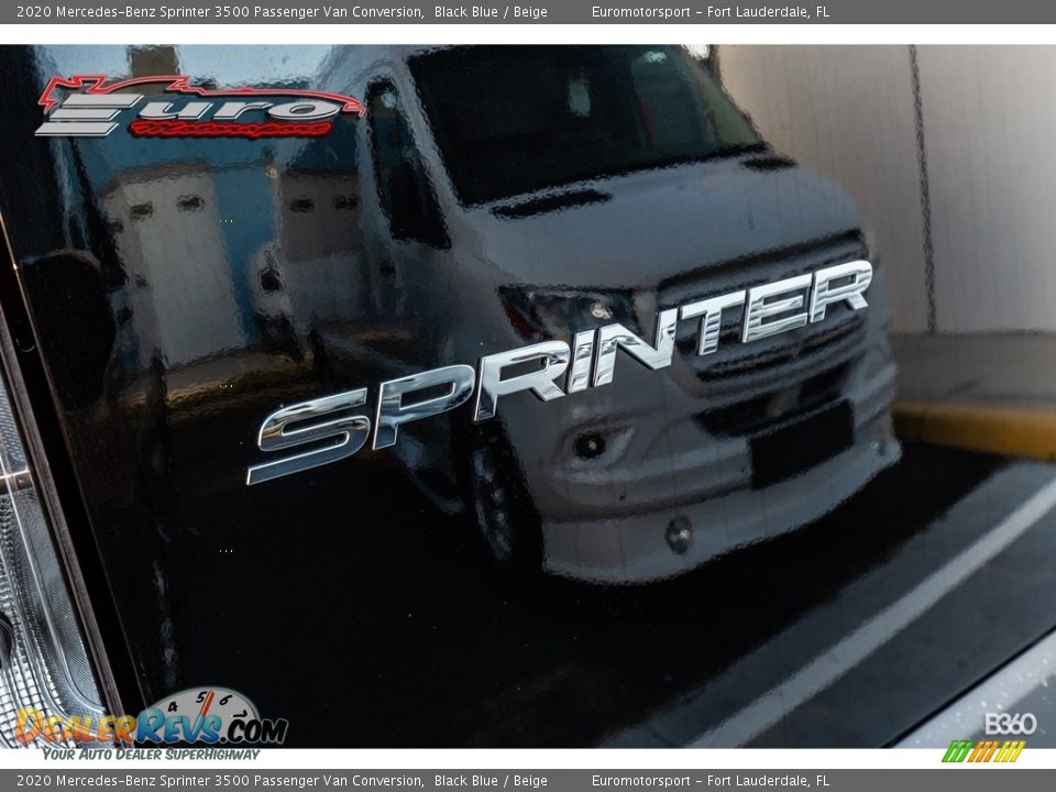 2020 Mercedes-Benz Sprinter 3500 Passenger Van Conversion Black Blue / Beige Photo #35