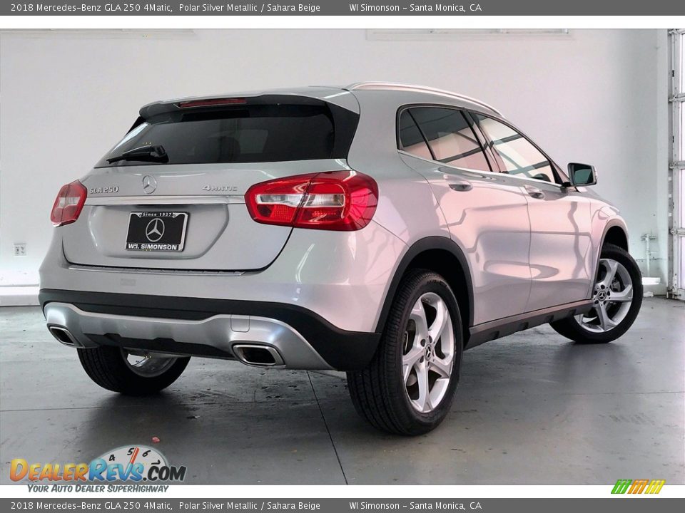 2018 Mercedes-Benz GLA 250 4Matic Polar Silver Metallic / Sahara Beige Photo #16