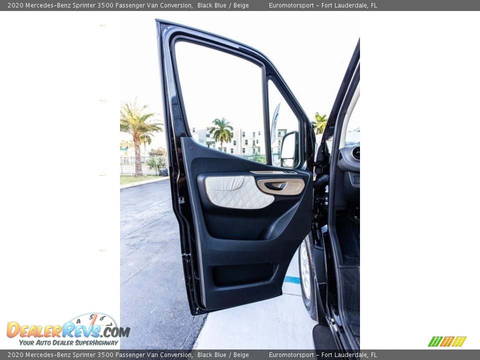 2020 Mercedes-Benz Sprinter 3500 Passenger Van Conversion Black Blue / Beige Photo #37