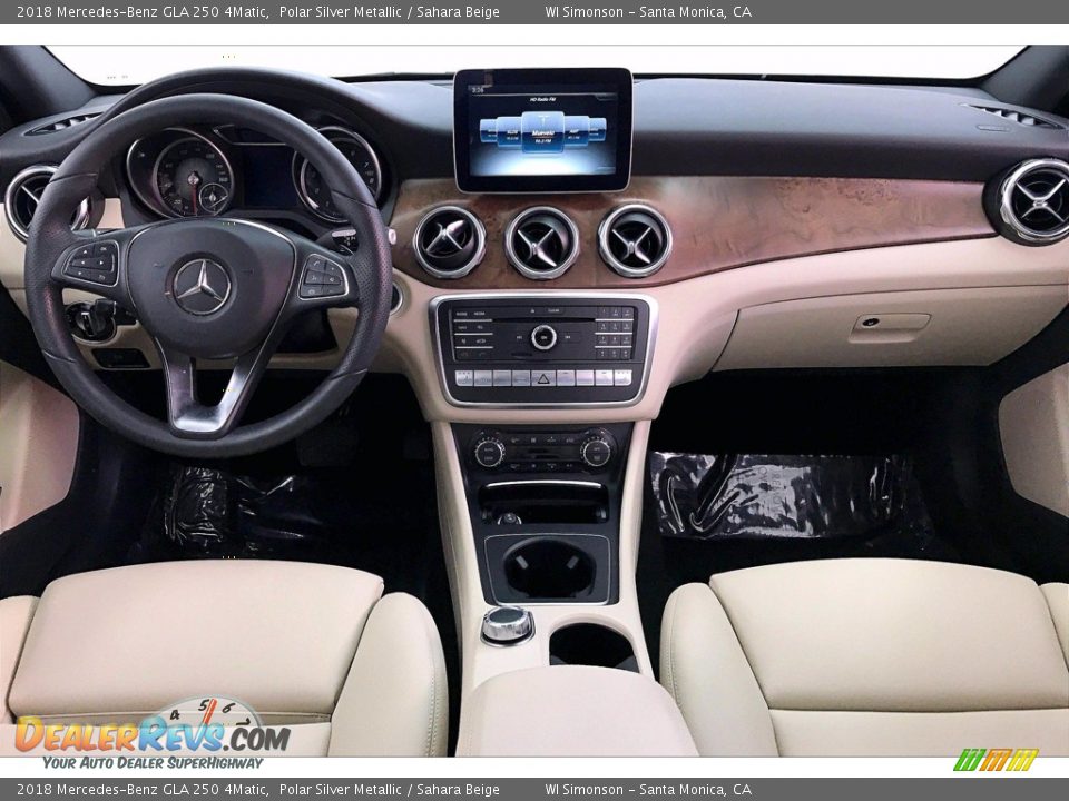 2018 Mercedes-Benz GLA 250 4Matic Polar Silver Metallic / Sahara Beige Photo #17