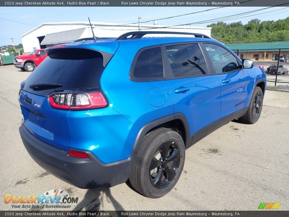 2020 Jeep Cherokee Altitude 4x4 Hydro Blue Pearl / Black Photo #6