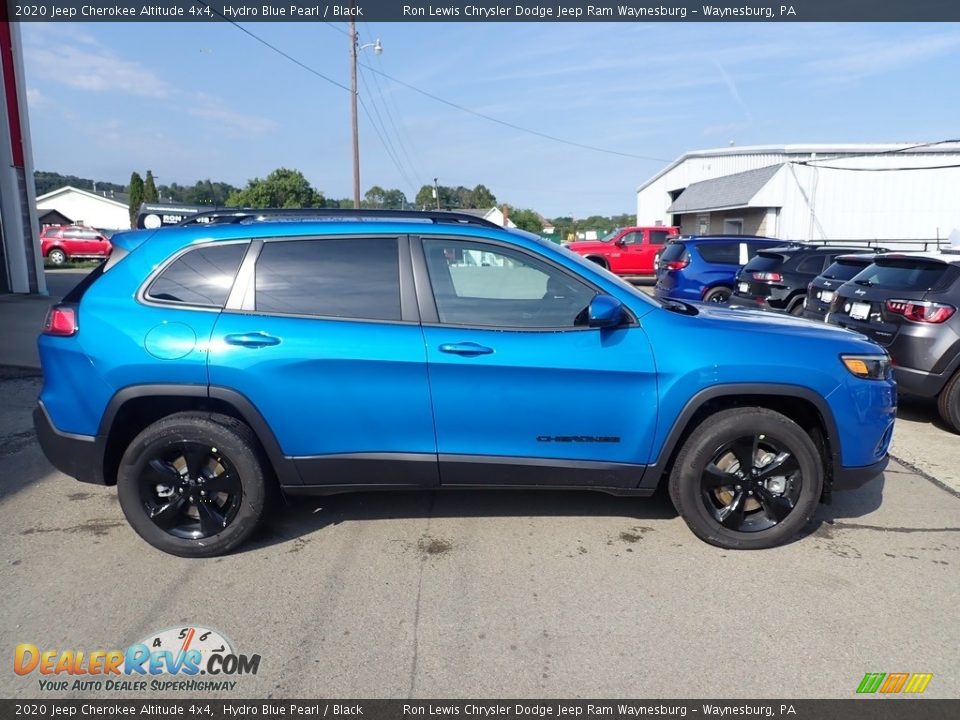 2020 Jeep Cherokee Altitude 4x4 Hydro Blue Pearl / Black Photo #7