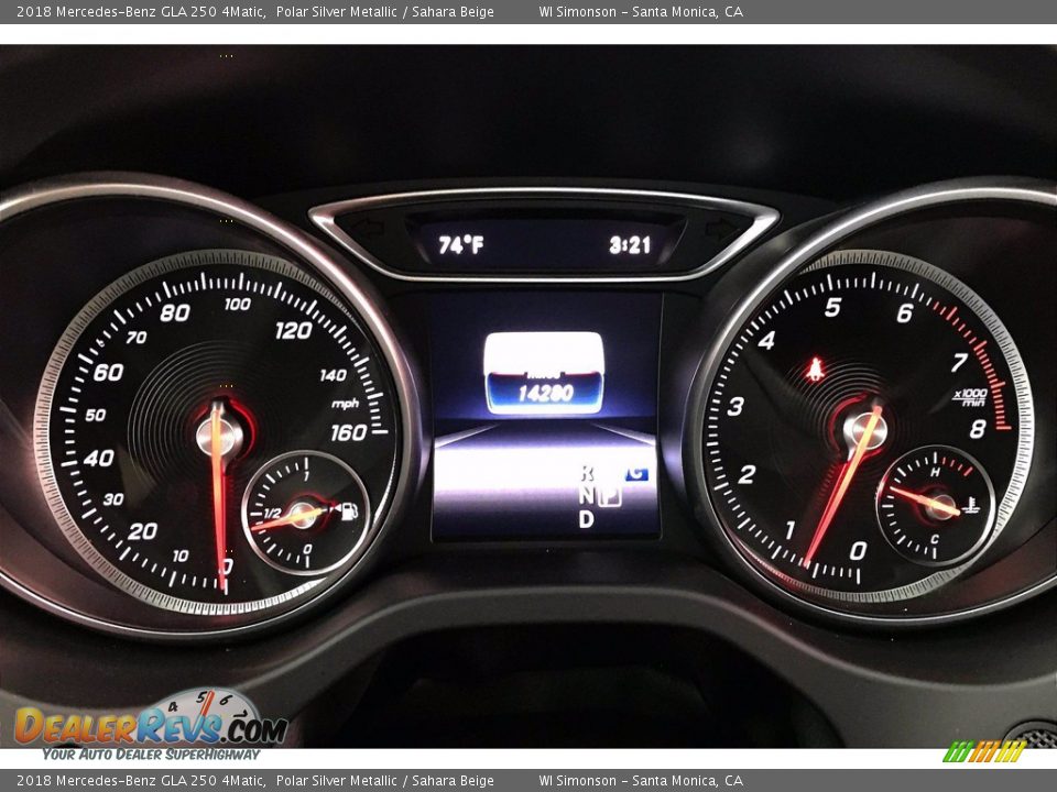 2018 Mercedes-Benz GLA 250 4Matic Polar Silver Metallic / Sahara Beige Photo #20