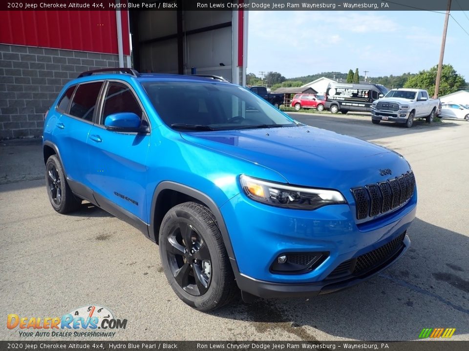 2020 Jeep Cherokee Altitude 4x4 Hydro Blue Pearl / Black Photo #8