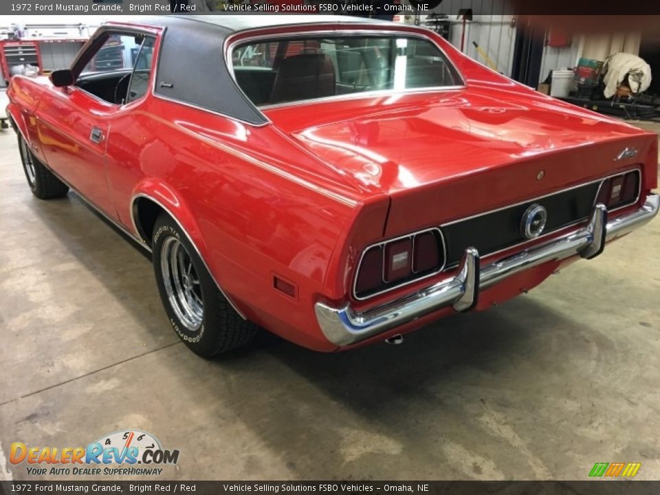 Bright Red 1972 Ford Mustang Grande Photo #7