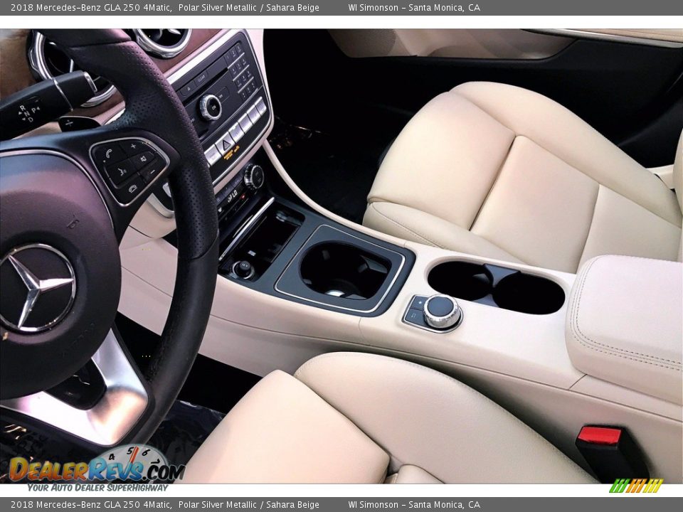 2018 Mercedes-Benz GLA 250 4Matic Polar Silver Metallic / Sahara Beige Photo #23