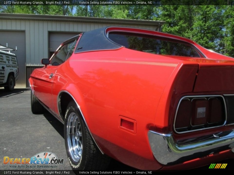 1972 Ford Mustang Grande Bright Red / Red Photo #8