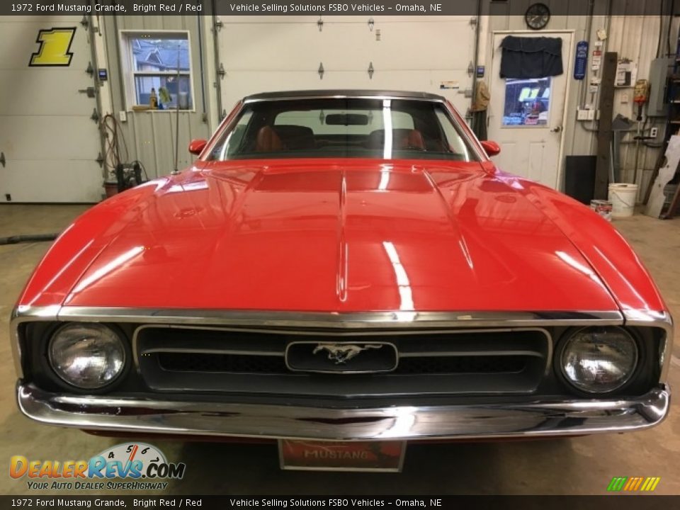 1972 Ford Mustang Grande Bright Red / Red Photo #9