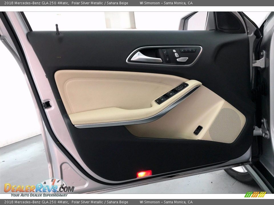 2018 Mercedes-Benz GLA 250 4Matic Polar Silver Metallic / Sahara Beige Photo #25