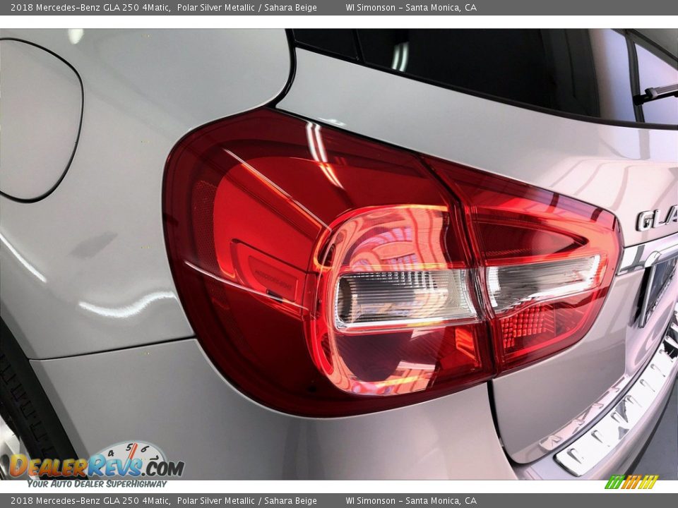 2018 Mercedes-Benz GLA 250 4Matic Polar Silver Metallic / Sahara Beige Photo #26