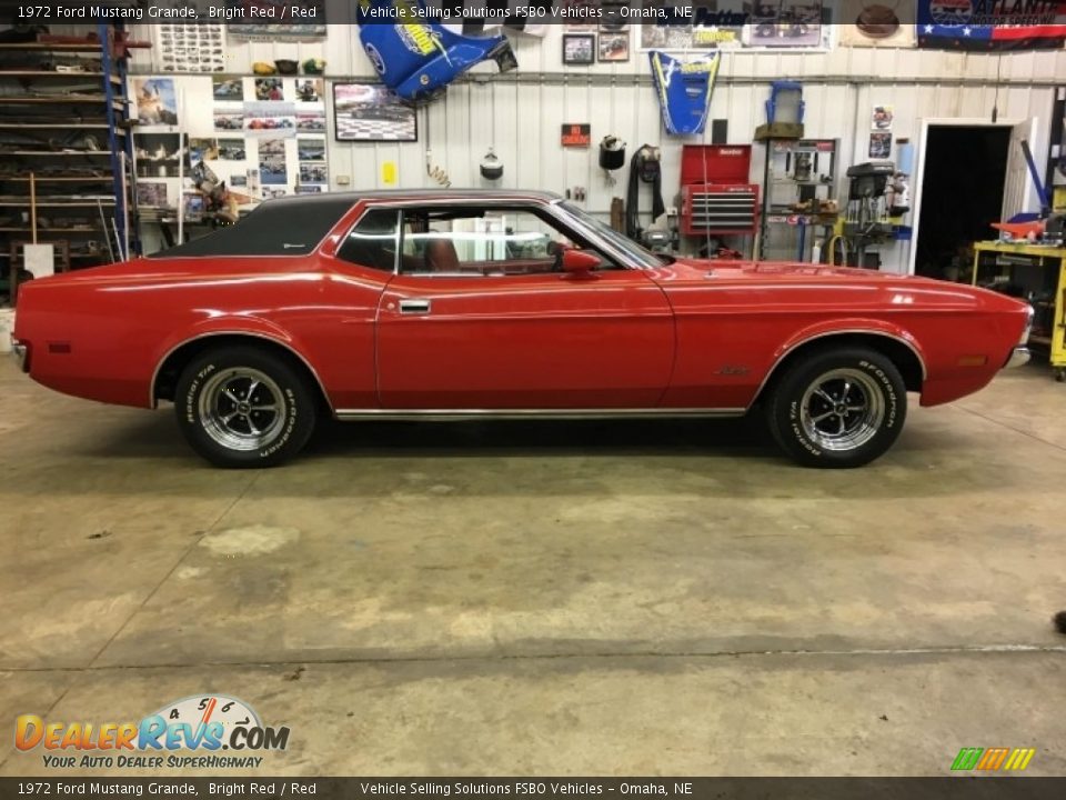 Bright Red 1972 Ford Mustang Grande Photo #11
