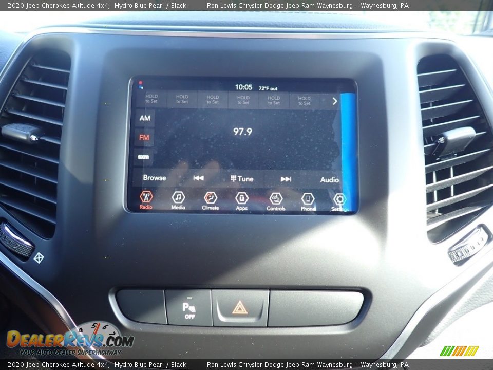 2020 Jeep Cherokee Altitude 4x4 Hydro Blue Pearl / Black Photo #16