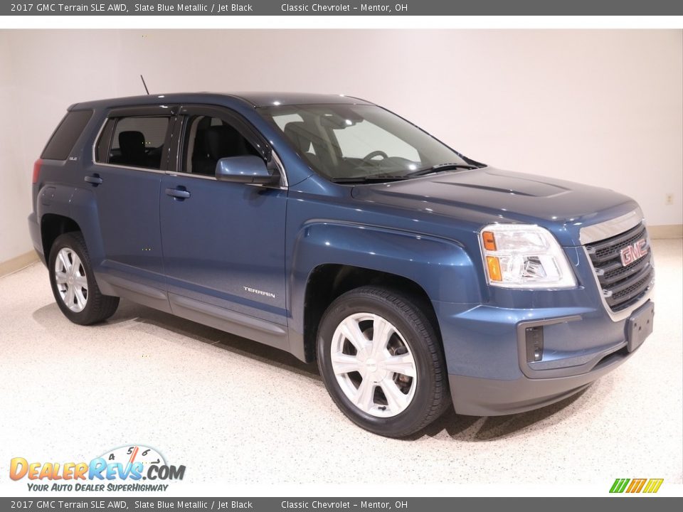 2017 GMC Terrain SLE AWD Slate Blue Metallic / Jet Black Photo #1