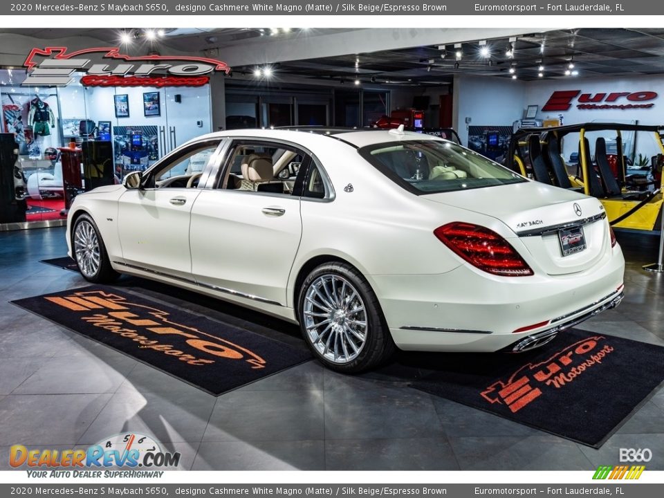 2020 Mercedes-Benz S Maybach S650 designo Cashmere White Magno (Matte) / Silk Beige/Espresso Brown Photo #7