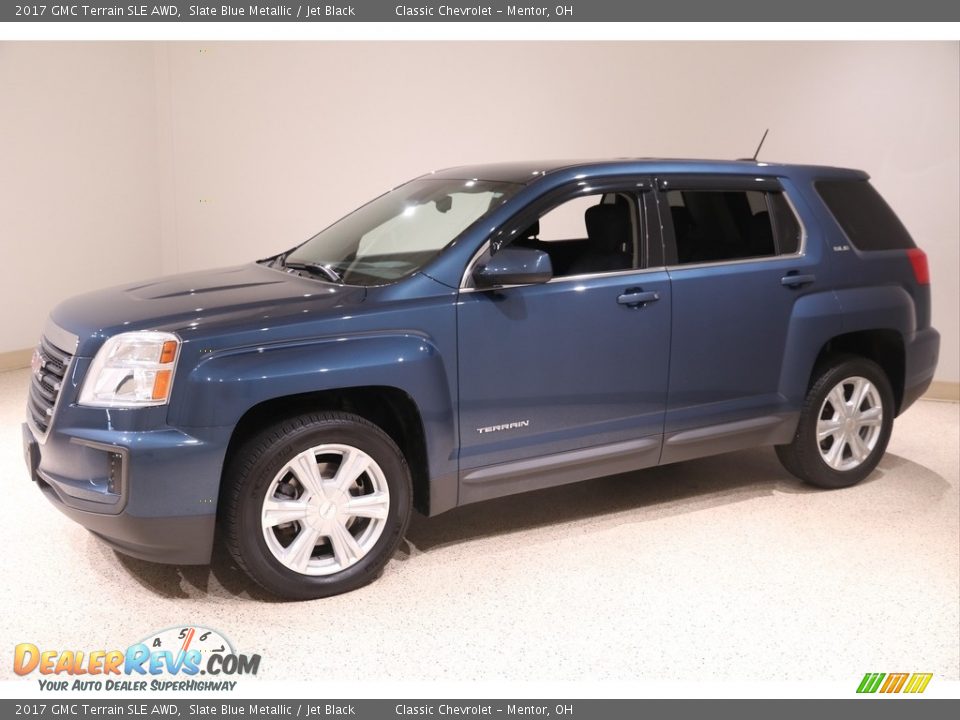 2017 GMC Terrain SLE AWD Slate Blue Metallic / Jet Black Photo #3