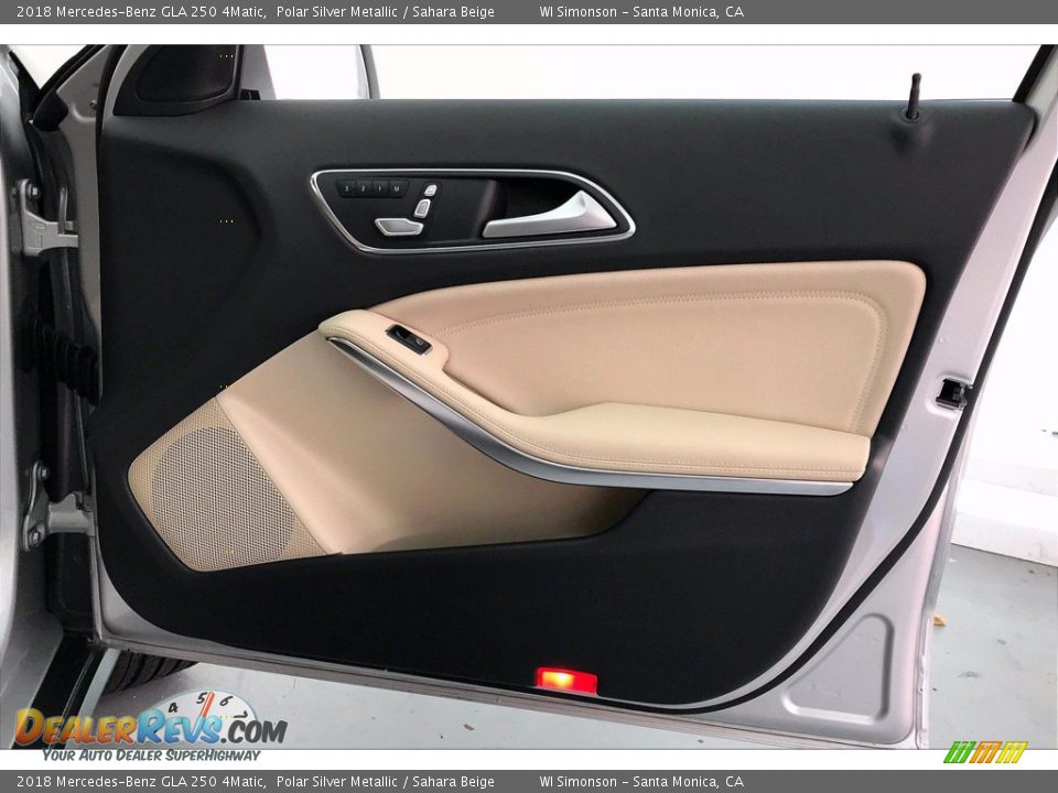 2018 Mercedes-Benz GLA 250 4Matic Polar Silver Metallic / Sahara Beige Photo #30