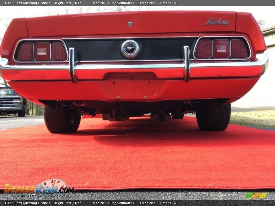1972 Ford Mustang Grande Bright Red / Red Photo #15