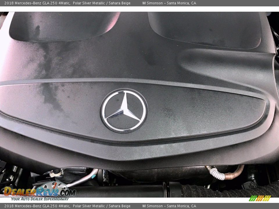 2018 Mercedes-Benz GLA 250 4Matic Polar Silver Metallic / Sahara Beige Photo #31