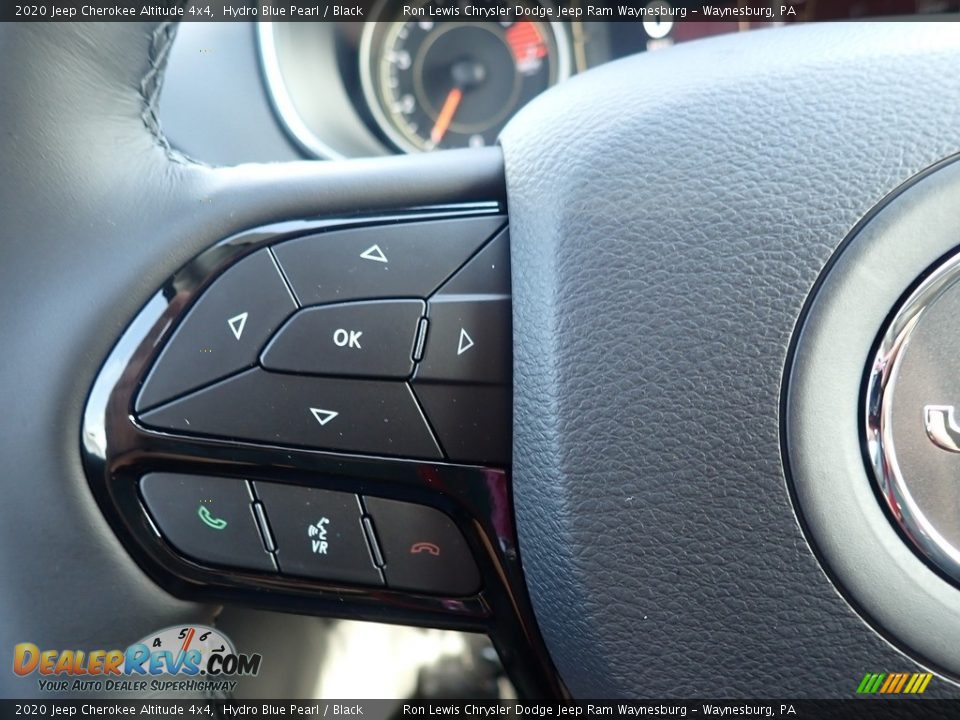 2020 Jeep Cherokee Altitude 4x4 Hydro Blue Pearl / Black Photo #20