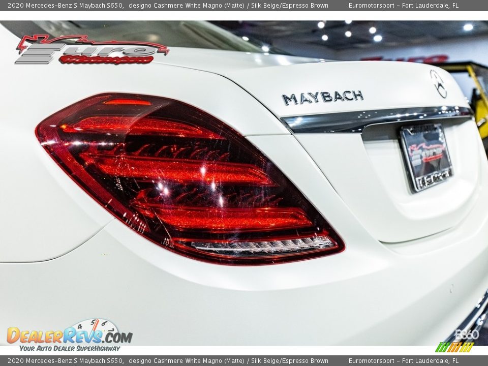 2020 Mercedes-Benz S Maybach S650 designo Cashmere White Magno (Matte) / Silk Beige/Espresso Brown Photo #10