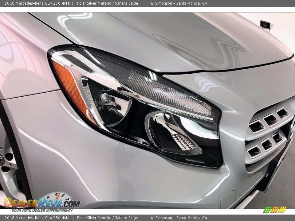 2018 Mercedes-Benz GLA 250 4Matic Polar Silver Metallic / Sahara Beige Photo #32
