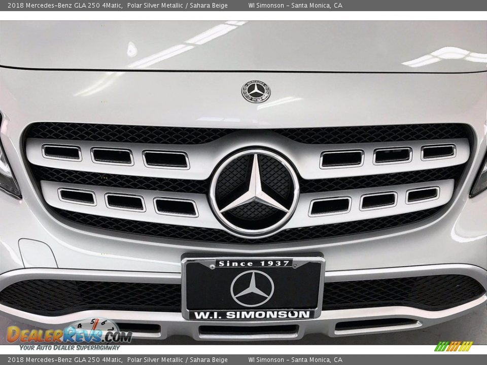 2018 Mercedes-Benz GLA 250 4Matic Polar Silver Metallic / Sahara Beige Photo #33