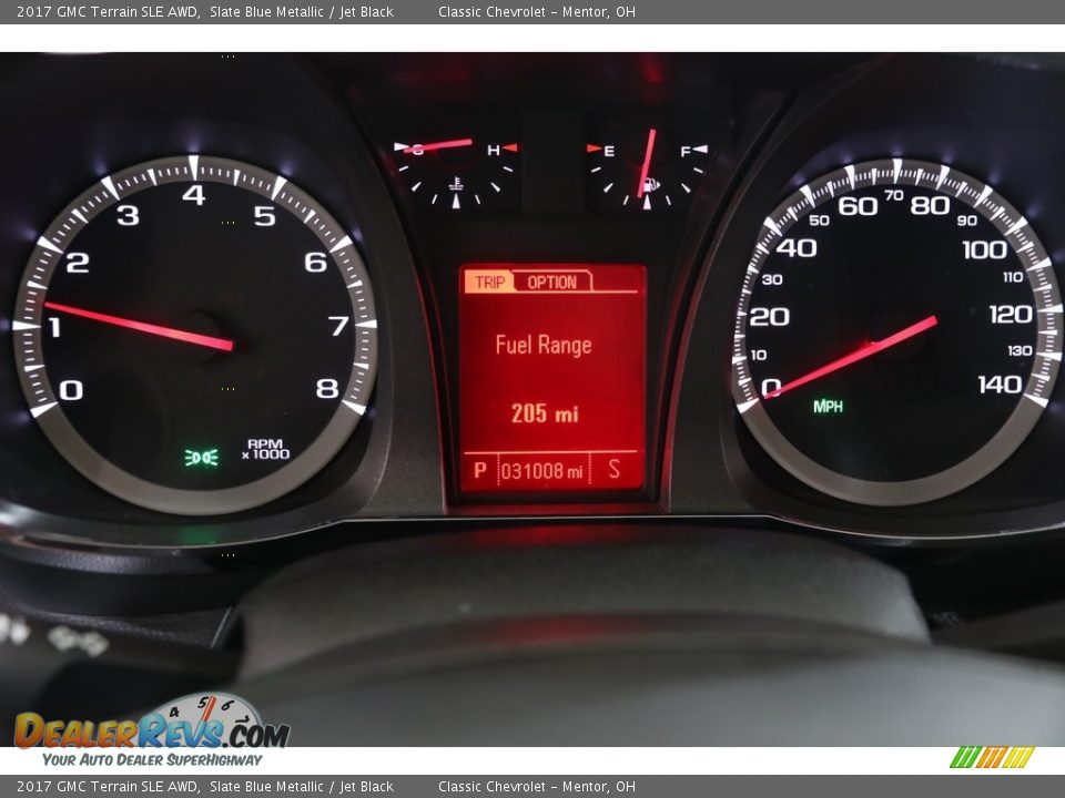 2017 GMC Terrain SLE AWD Slate Blue Metallic / Jet Black Photo #7