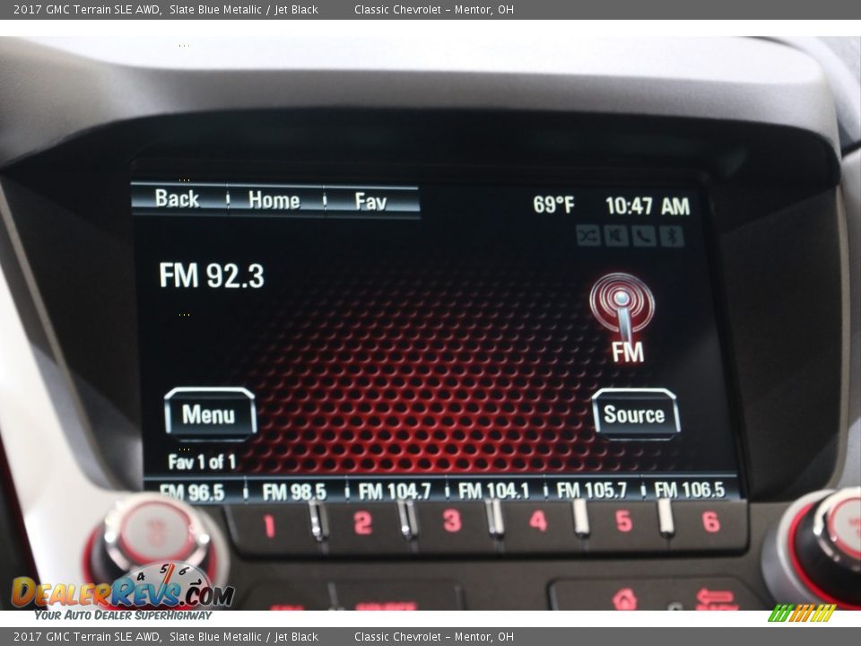 2017 GMC Terrain SLE AWD Slate Blue Metallic / Jet Black Photo #9
